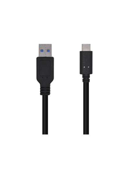 AISENS Cable USB 3.1 Gen 2 10 Gbps 3 A, Tipo C/M-A/M, Negro, 1.5m