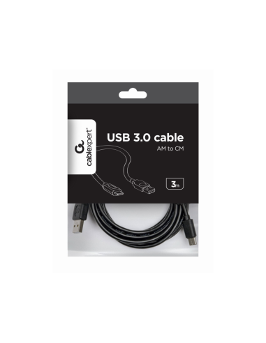 Gembird CCP-USB2-AMCM-10 cable USB USB 2.0 3 m USB A USB C Negro
