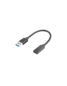 Lanberg AD-UC-UA-03 cable USB USB 3.2 Gen 1 (3.1 Gen 1) 0,15 m USB type A USB Tipo C Negro