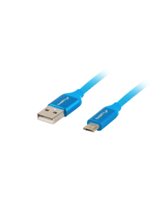 Lanberg CA-USBM-20CU-0010-BL cable USB USB 2.0 1 m Micro-USB A USB A Azul