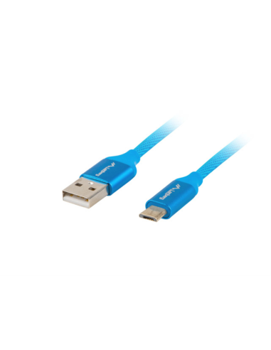 Lanberg CA-USBM-20CU-0010-BL cable USB USB 2.0 1 m Micro-USB A USB A Azul