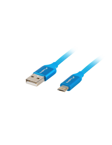 Lanberg CA-USBM-20CU-0010-BL cable USB USB 2.0 1 m Micro-USB A USB A Azul