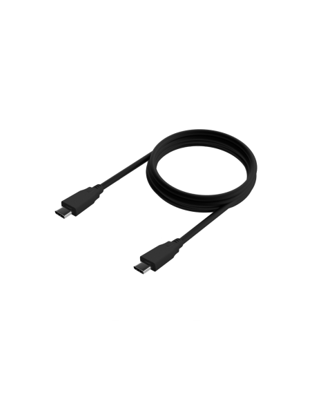 AISENS Cable USB 3.2 Gen2x2 20Gbps 8k@30Hz 5A 100W E-Marker, Tipo USB-C/M-USB-C/M, Negro, 1.0m