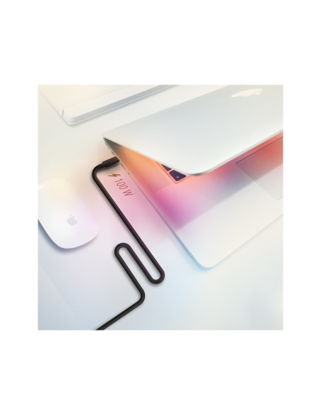 AISENS Cable USB 3.2 Gen2x2 20Gbps 8k@30Hz 5A 100W E-Marker, Tipo USB-C/M-USB-C/M, Negro, 1.0m