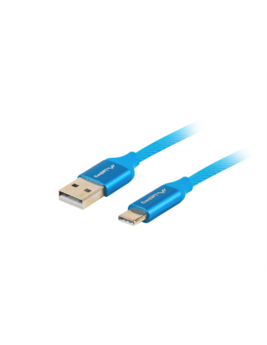 Lanberg CA-USBO-22CU-0010-BL cable USB USB 2.0 1 m USB C USB A Azul