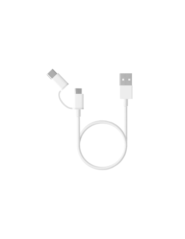 Xiaomi Mi 2-in-1 USB Cable (Micro USB to Type C) 100cm cable USB 1 m USB 2.0 USB A Micro-USB B Blanco