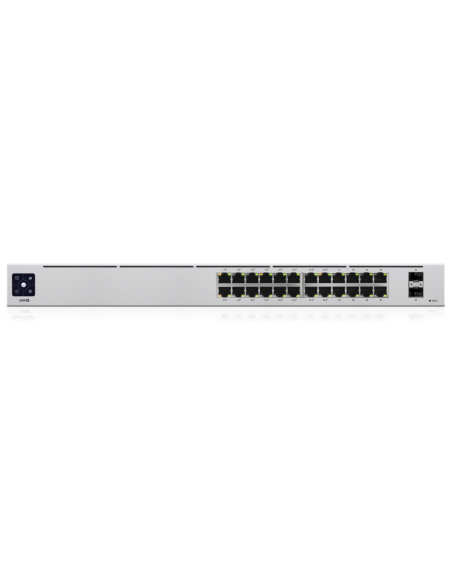 Ubiquiti UniFi 24-Port PoE Gestionado L2/L3 Gigabit Ethernet (10/100/1000) Energía sobre Ethernet (PoE) 1U Plata