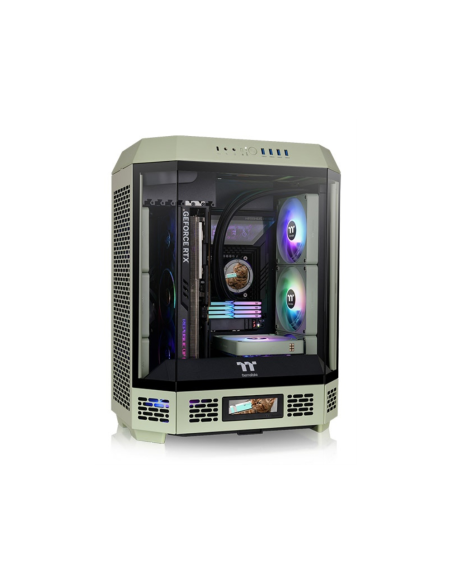 Thermaltake CA-1Z1-00MEWN-00 carcasa de ordenador Midi Tower Verde claro