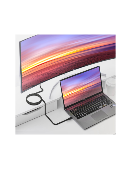 AISENS Cable USB 3.2 Gen1 5Gbps 4k@60Hz 3A 60W E-Marker, Tipo USB-C/M-USB-C/M, Negro, 5.0m