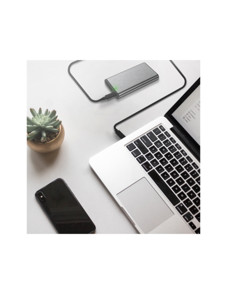 AISENS Cable USB 3.2 Gen1 5Gbps 4k@60Hz 3A 60W E-Marker, Tipo USB-C/M-USB-C/M, Negro, 5.0m