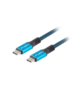 Lanberg CA-CMCM-45CU-0005-BK cable USB USB4 Gen 2x2 0,5 m USB C Negro, Azul