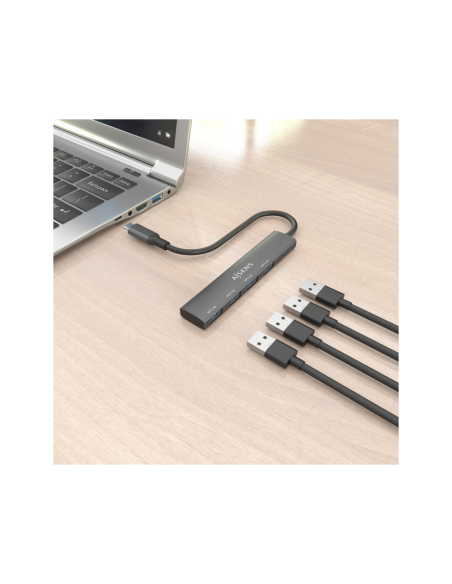 AISENS A109-0943 base para portátil y replicador de puertos Alámbrico USB 3.2 Gen 1 (3.1 Gen 1) Type-C