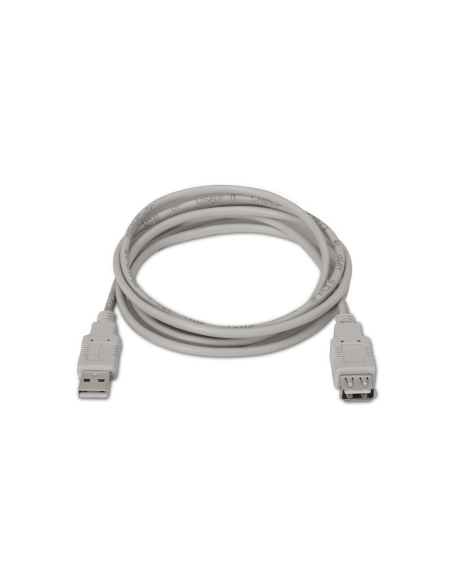 AISENS A101-0012 cable USB USB 2.0 1 m USB A Beige