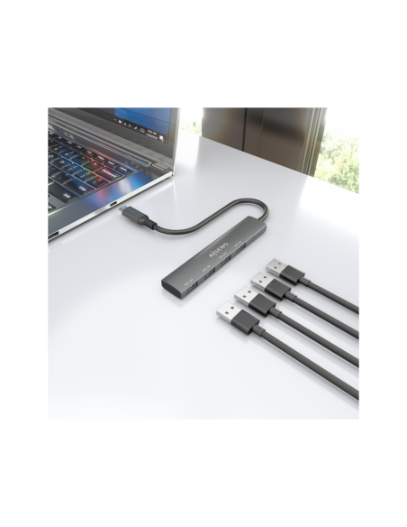 AISENS A109-0943 base para portátil y replicador de puertos Alámbrico USB 3.2 Gen 1 (3.1 Gen 1) Type-C