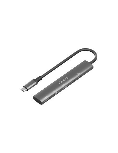 AISENS ASUC-5P022-GR base para portátil y replicador de puertos Alámbrico USB 3.2 Gen 1 (3.1 Gen 1) Type-C