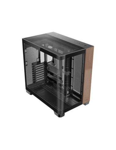 Antec C8 Curve Wood Full Tower Negro, Transparente, Madera