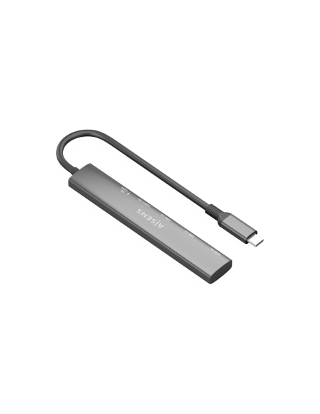 AISENS ASUC-5P022-GR base para portátil y replicador de puertos Alámbrico USB 3.2 Gen 1 (3.1 Gen 1) Type-C