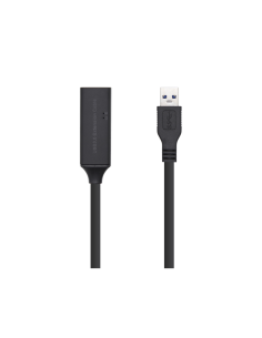 AISENS Cable USB 3.0 Prolongador con amplificador y alim., Tipo A/M-A/H, Negro, 15m