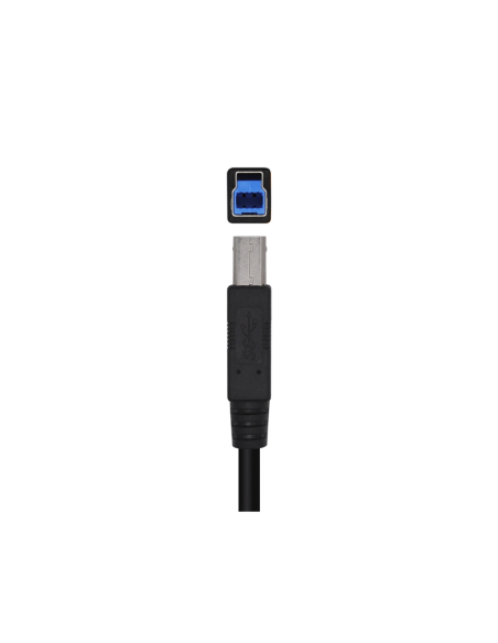 AISENS Cable USB 3.0 Impresora Tipo A/M-B/M, Negro, 2.0m