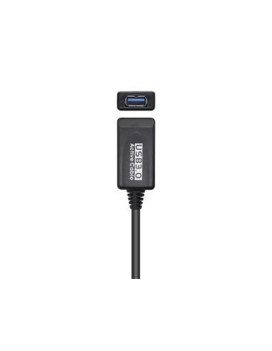 AISENS Cable USB 3.0 Prolongador Con Amplificador, Tipo A/M-A/H, Negro, 5.0m