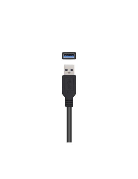AISENS Cable USB 3.0 Prolongador Con Amplificador, Tipo A/M-A/H, Negro, 5.0m