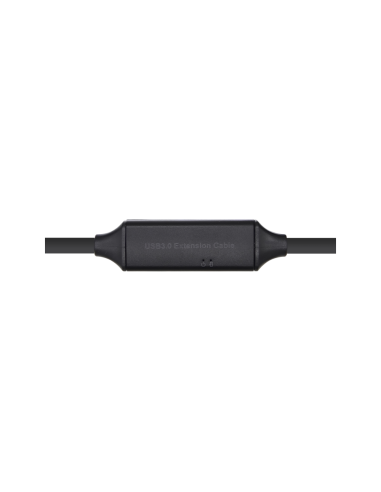 AISENS Cable USB 3.0 Prolongador con amplificador y alim., Tipo A/M-A/H, Negro, 10m