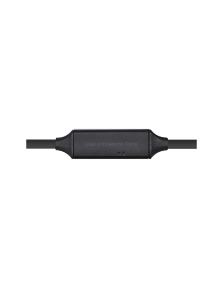 AISENS Cable USB 3.0 Prolongador con amplificador y alim., Tipo A/M-A/H, Negro, 10m