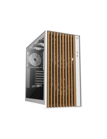 NOX Hummer NXHUMMERELEMENT carcasa de ordenador Torre Blanco, Madera