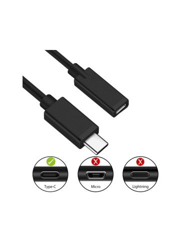 Ewent EC1037 cable USB USB 2.0 1,8 m USB C Negro
