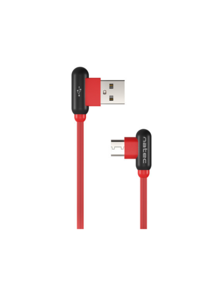 NATEC NKA-1201 cable USB USB 2.0 1 m USB A USB C Negro, Rojo