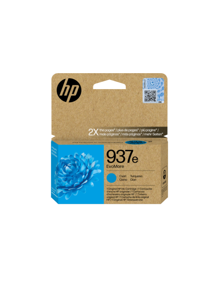 HP Cartucho de Tinta Original EvoMore 937e cian