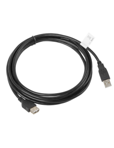 Lanberg CA-USBE-10CC-0030-BK cable USB USB 2.0 3 m USB A Negro