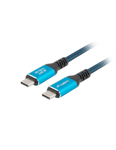 Lanberg CA-CMCM-45CU-0020-BK cable USB USB 3.2 Gen 2 (3.1 Gen 2) 2 m USB C Negro, Azul