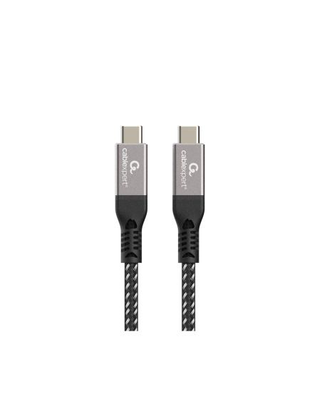 Gembird CCBP-USB4-CMCM240-1.5M cable USB USB4 Gen 3x2 1,5 m USB C Negro, Plata
