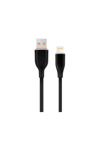 Gembird GMB Audio CC-USB2S-AM8PM-1.5M-BK cable de conector Lightning 1,5 m Negro