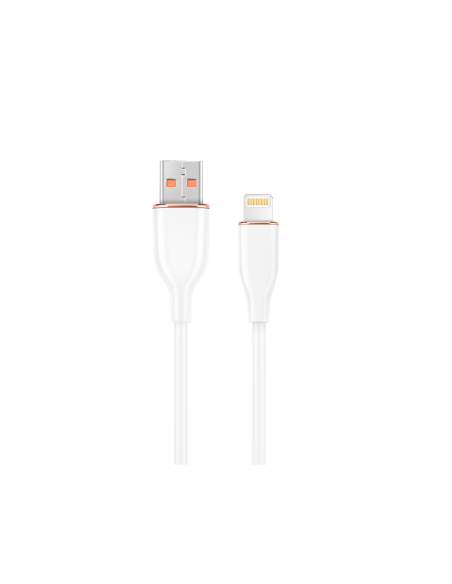 Gembird CC-USB2S-AM8PM-1.5M-W cable de conector Lightning 1,5 m Blanco