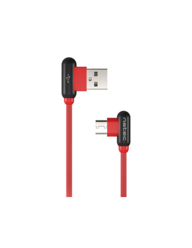 NATEC NKA-1201 cable USB USB 2.0 1 m USB A USB C Negro, Rojo
