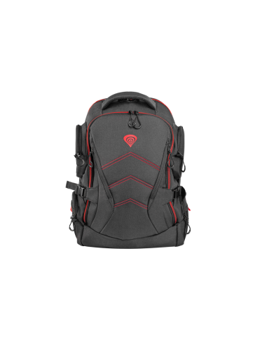 GENESIS Pallad 550 43,9 cm (17.3") Mochila Negro, Rojo