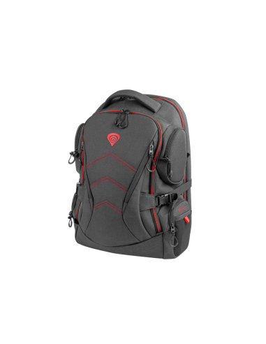 GENESIS Pallad 550 43,9 cm (17.3") Mochila Negro, Rojo