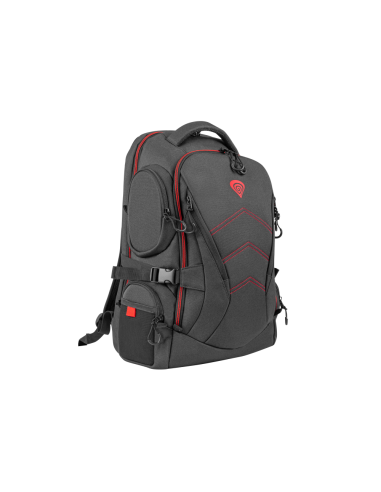 GENESIS Pallad 550 43,9 cm (17.3") Mochila Negro, Rojo