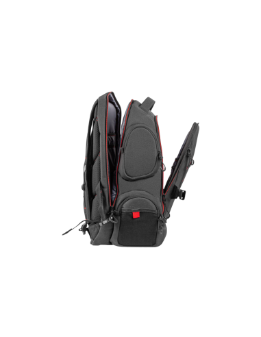 GENESIS Pallad 550 43,9 cm (17.3") Mochila Negro, Rojo
