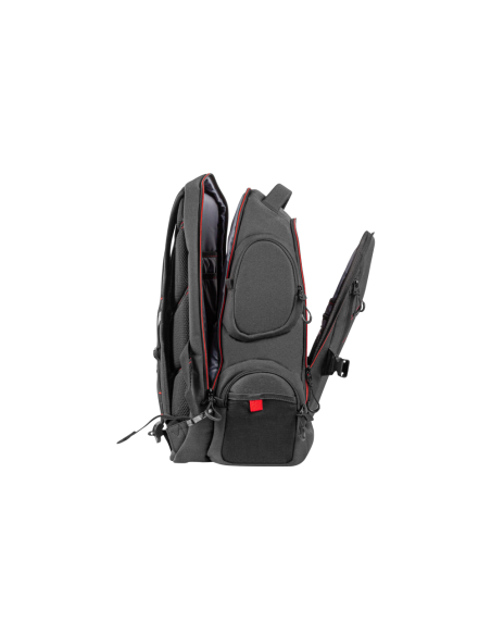 GENESIS Pallad 550 43,9 cm (17.3") Mochila Negro, Rojo