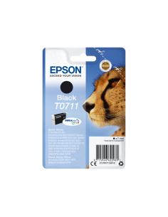 Epson Cheetah Singlepack Black T0711 DURABrite Ultra Ink cartucho de tinta 1 pieza(s) Original Rendimiento estándar