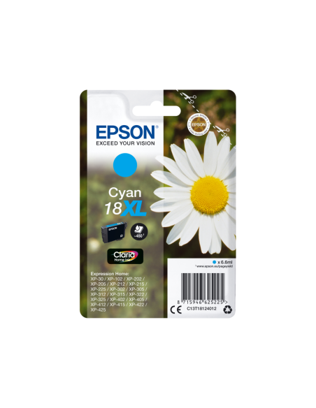 Epson Daisy C13T18124012 cartucho de tinta 1 pieza(s) Original Alto rendimiento (XL)