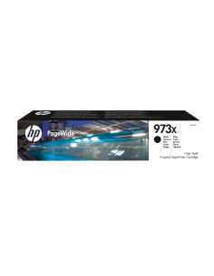 HP Cartucho negro original PageWide 973X de alto rendimiento
