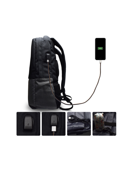 Ewent EW2529 maletines para portátil 43,9 cm (17.3") Mochila Negro