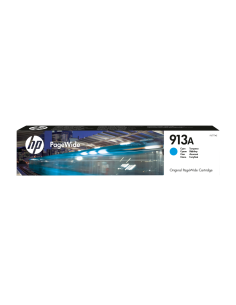 HP Cartucho cian original PageWide 913A