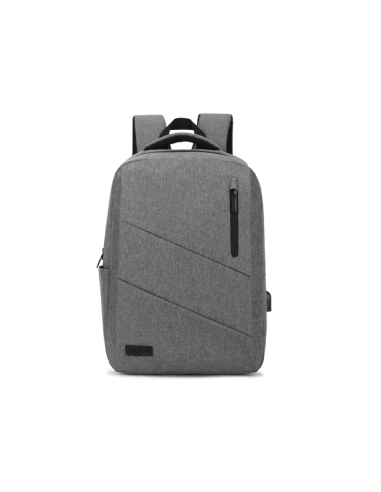 SUBBLIM City Backpack Mochila para portátil 15.6", Poliéster Oxford, Gris