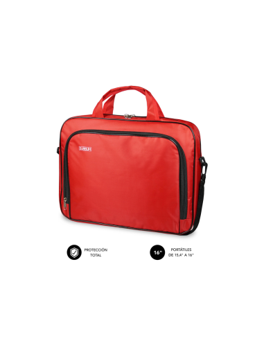 SUBBLIM Maletín Ordenador Oxford Laptop Bag 15,4-16" Red