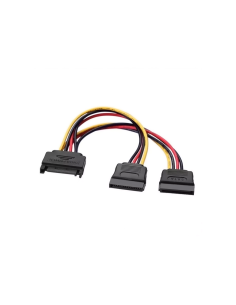 AISENS A131-0353 cable de SATA 0,2 m SATA de 15 pines 2 x SATA de 15 pines Negro, Rojo, Amarillo 2